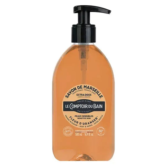 Le Comptoir du Bain Marseille-tvål Apelsinblom Extra Mild 500 ml